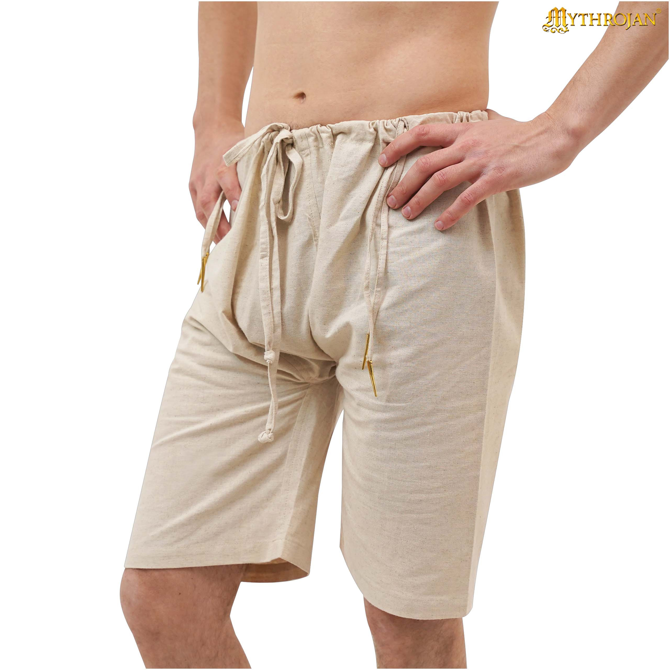 Calças medievais Thorin em Algodão-Linho