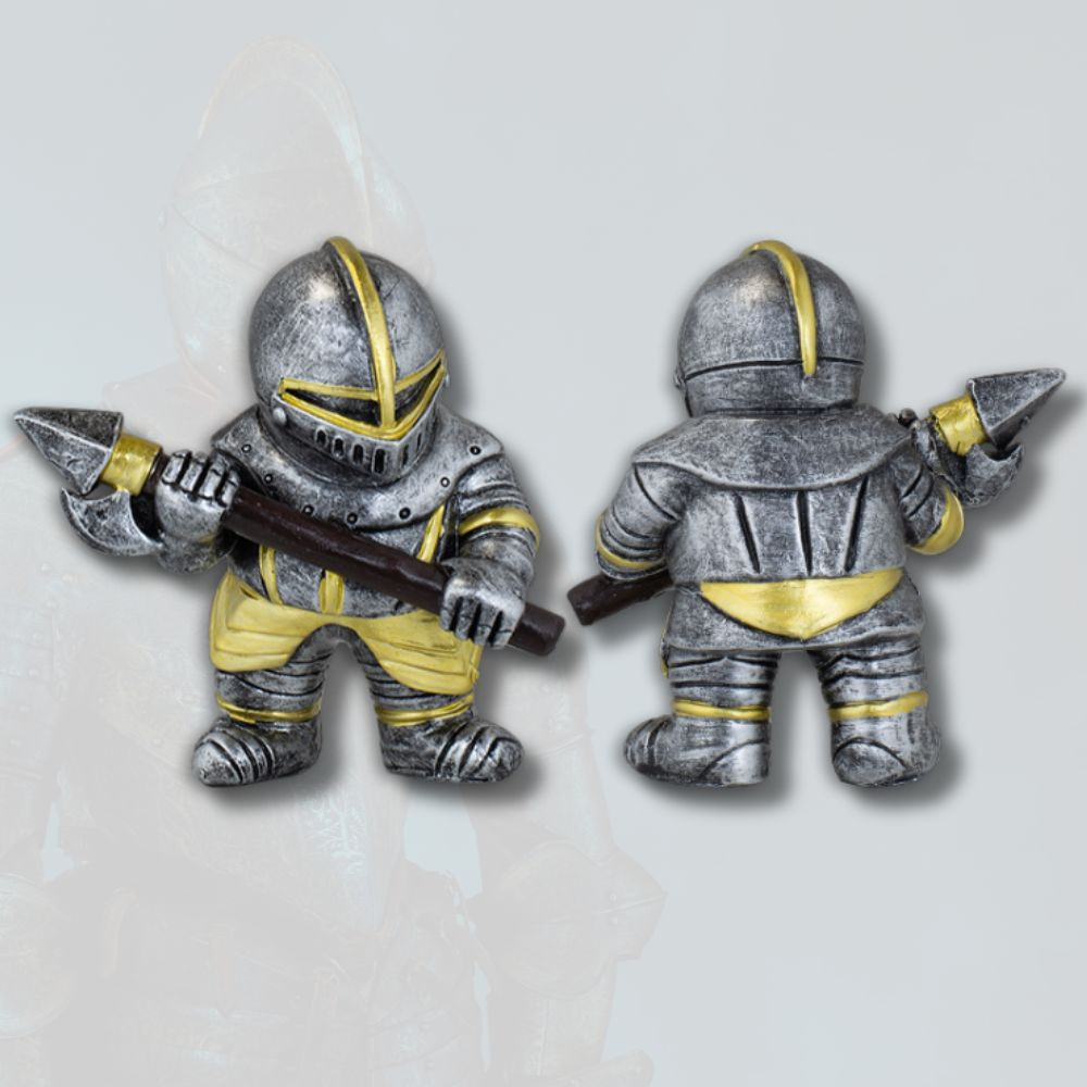 Figura de resina guerreiro medieval com lança (10,5 cm.)