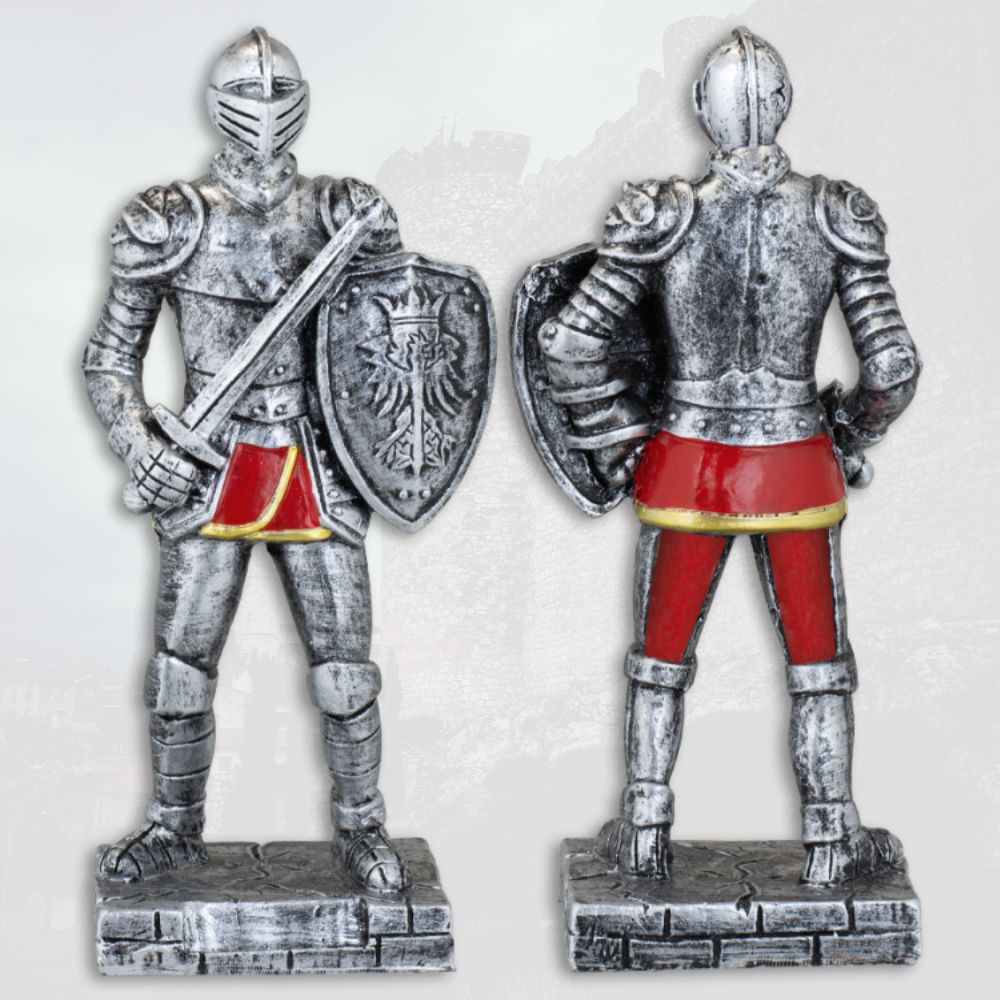 Figura de resina guerreiro medieval com espada (18 cm.)