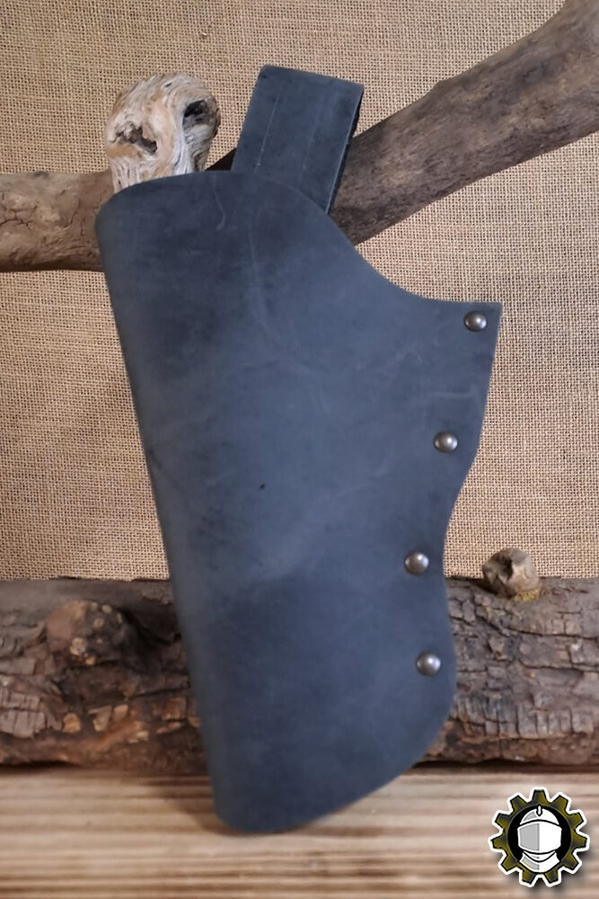 Cartucheira em couro mão esquerda, cor preta