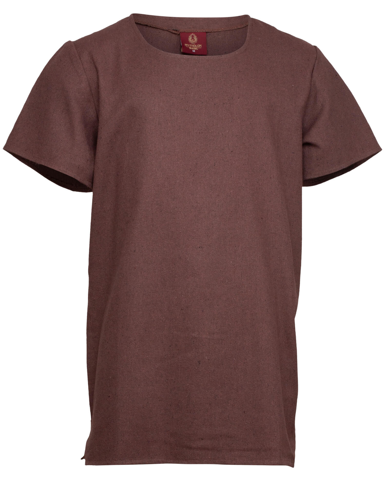 Túnica medieval básica de algodão, cor marrom