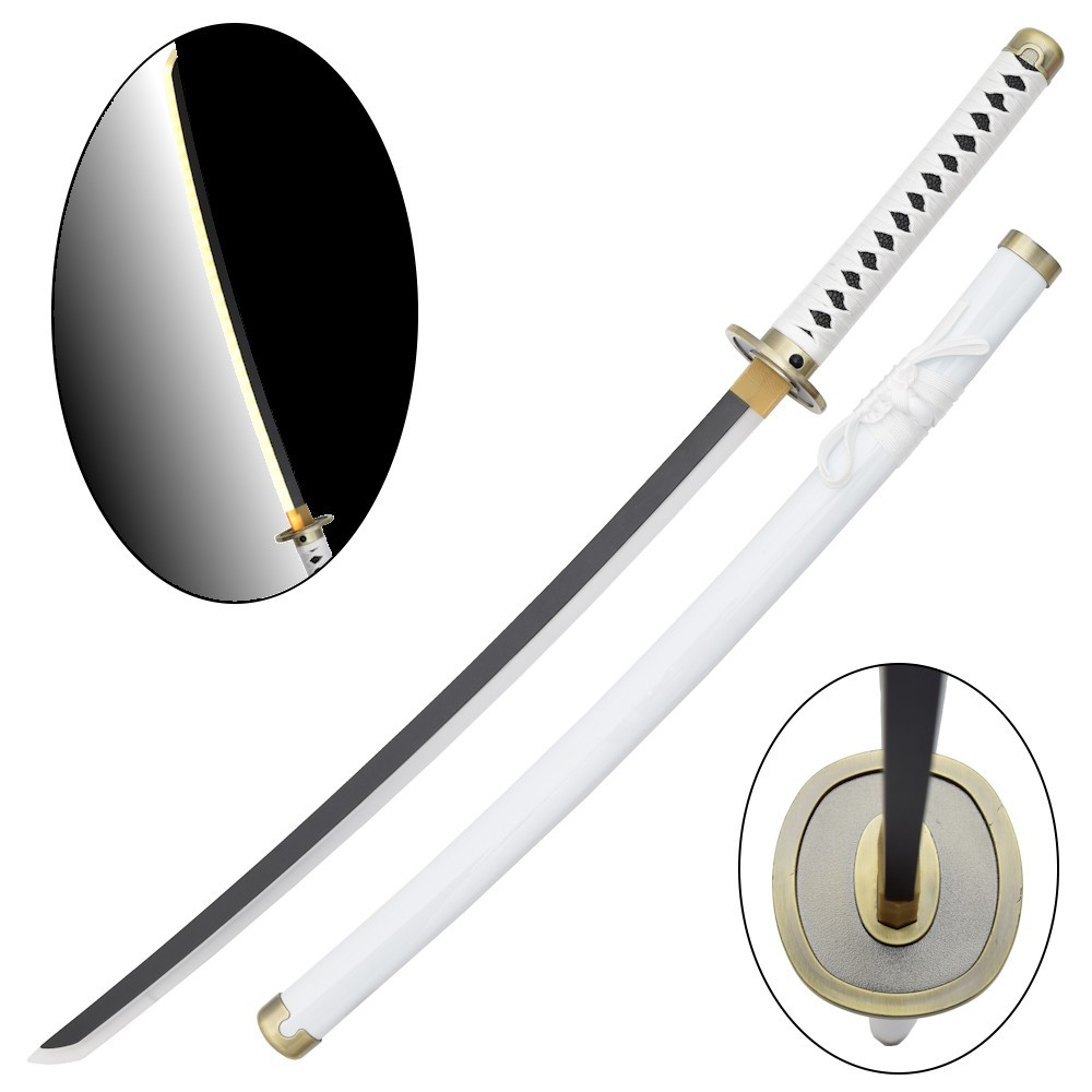 Katana Wado Ichimonji de Roronoa Zoro bambu com LED