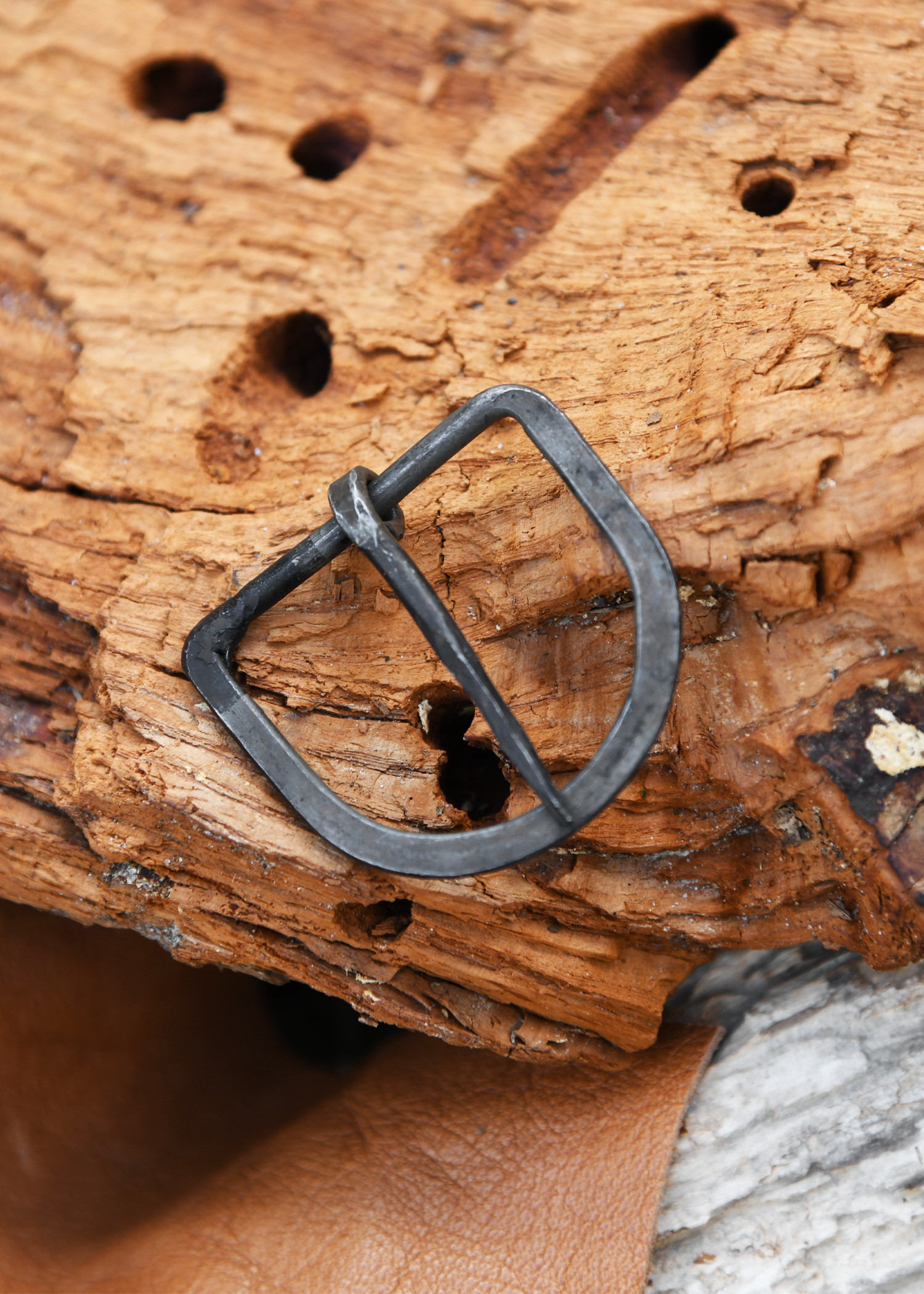 Fivela de aço forjada à mão, correias de 39 mm de largura