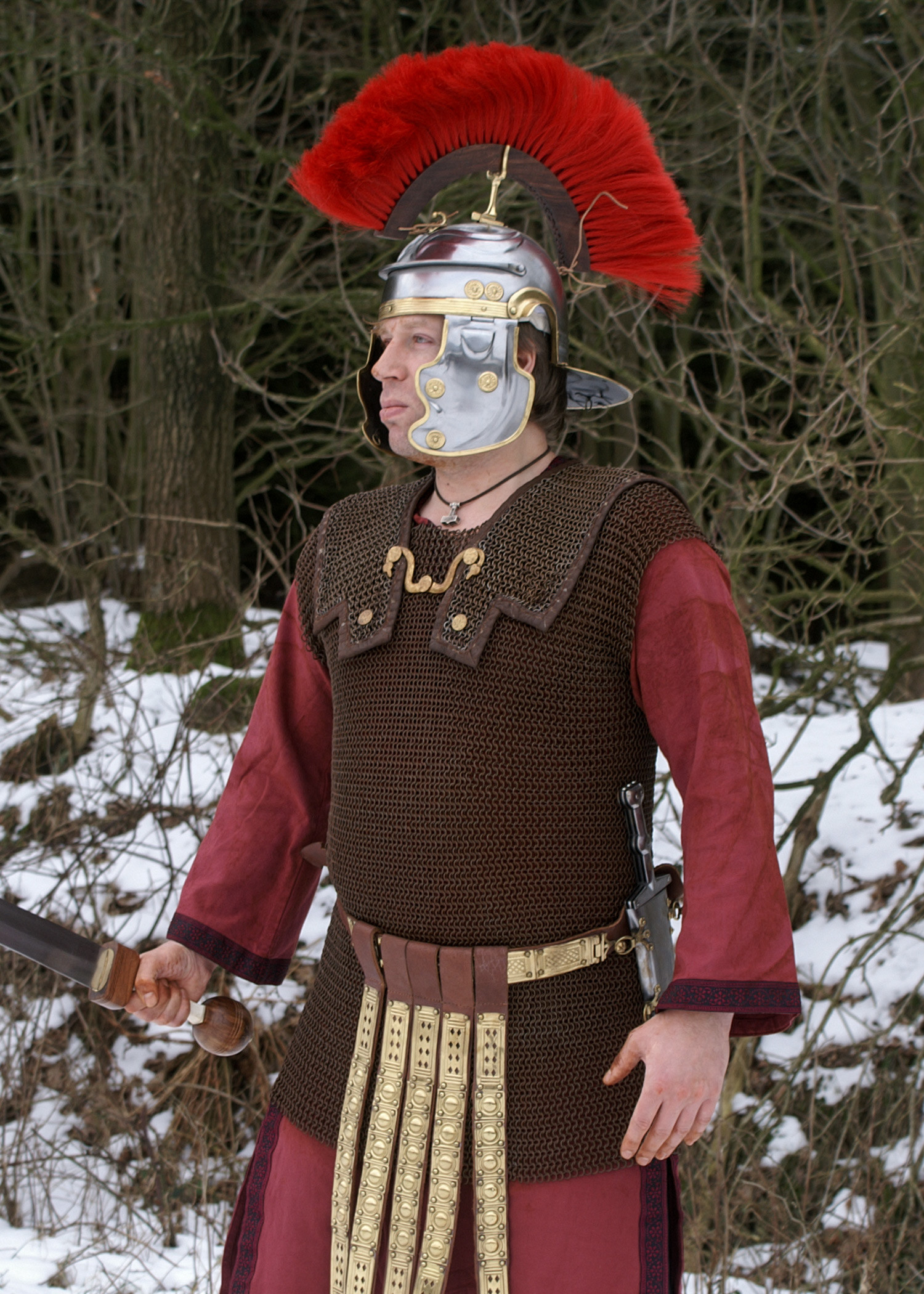 Lorica Hamata romana, anéis diâmetro 8 mm.