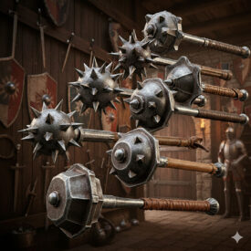 Maças medievais: história, tipos e a ciência do golpe que venceu as armaduras macas-medievais-historia-tipos-e-a-ciencia-do-golpe-que-venceu-as-armaduras